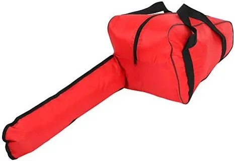 Walfront Chainsaw Bag 20 Inch Chainsaw Carrying Case Storage Bag Heavy-Duty Full Protection Waterproof Oxford Cloth Chainsaw Holder Portable Bag (Optional)(Red) 1/8 inch 91 * 25 * 26.5cm
