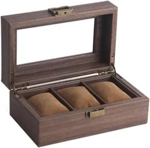 Watch Box Organizer 3 Grid Watch Storage Boxes, Dustproof Glass Watch Display Boxes, Multifunctional Jewelry Boxes (excluding Watches) watch case