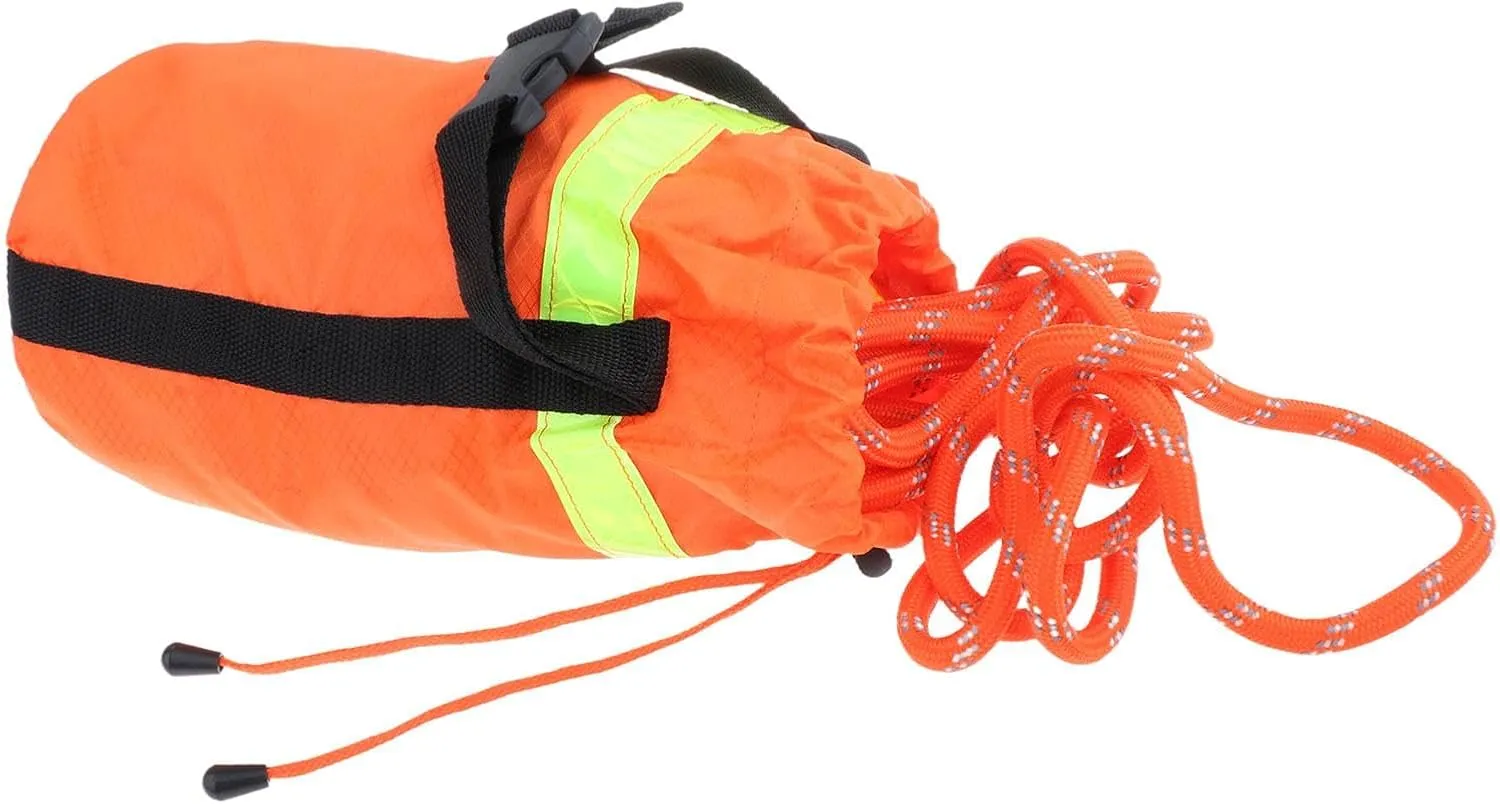 Water Throwable Reflective Rope Throw Bag, Reflective Floating Rope, Emergency Kayak Swimming Drifting Device Throwing Line