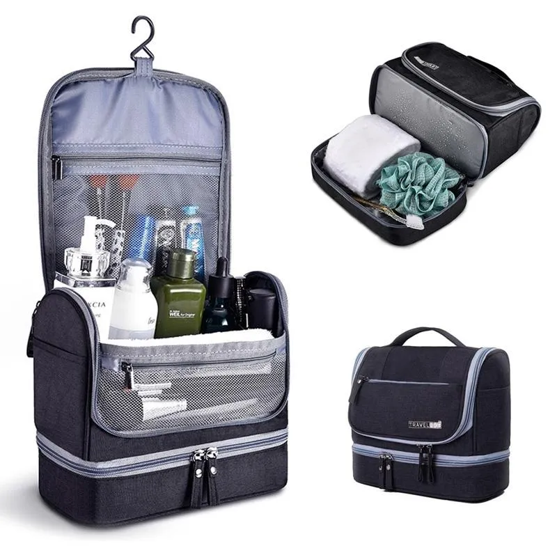Waterproof Hanging Travel Toiletry Bag - Assorted Colors