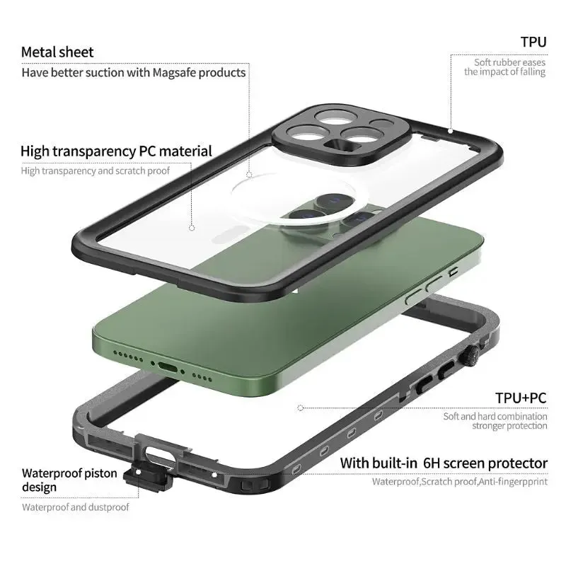 Waterproof iPhone Apple Cases | All Models iPhone 7 to iPhone 14Pro Max