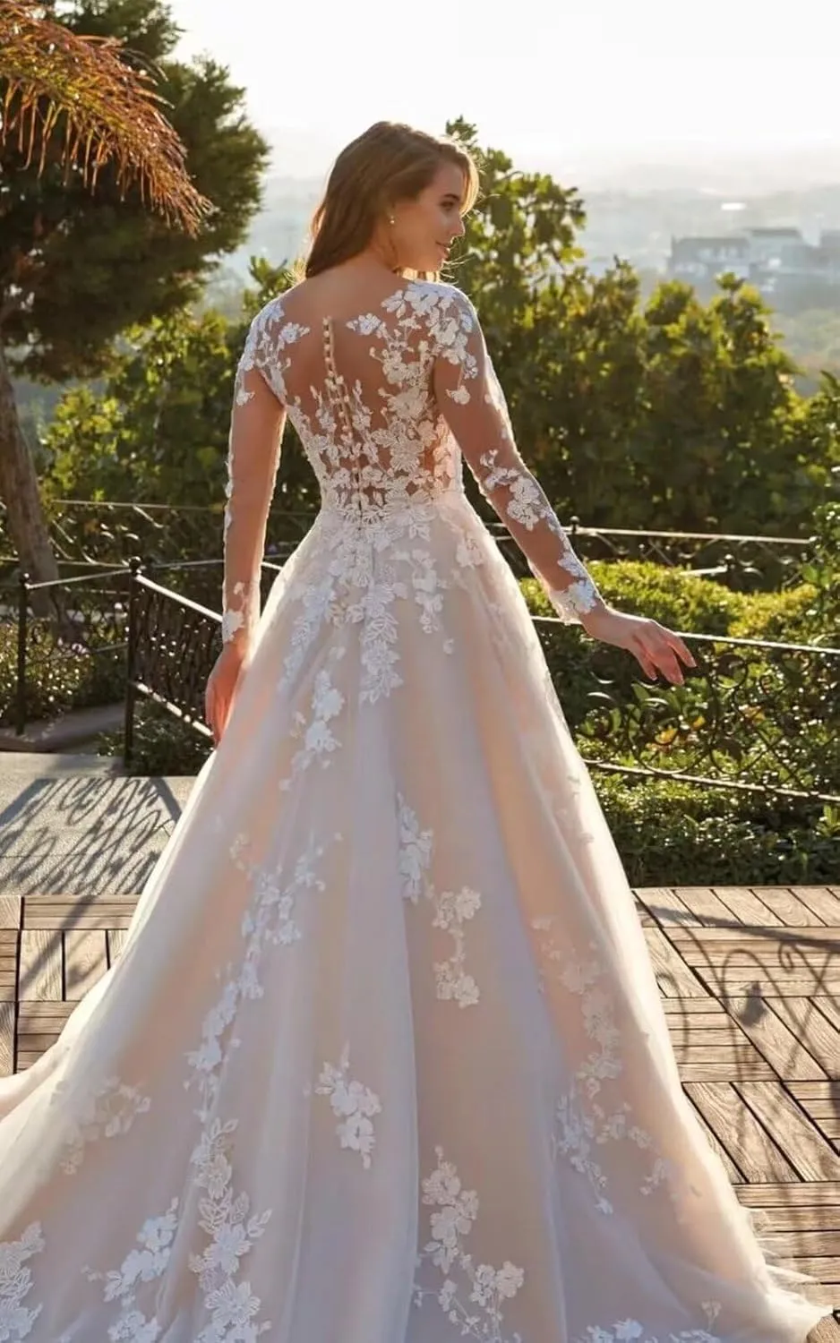 Wedding Dresses for Bride 2025 Boho Beach Long Sleeve Mermaid Lace Satin Bridal Gowns