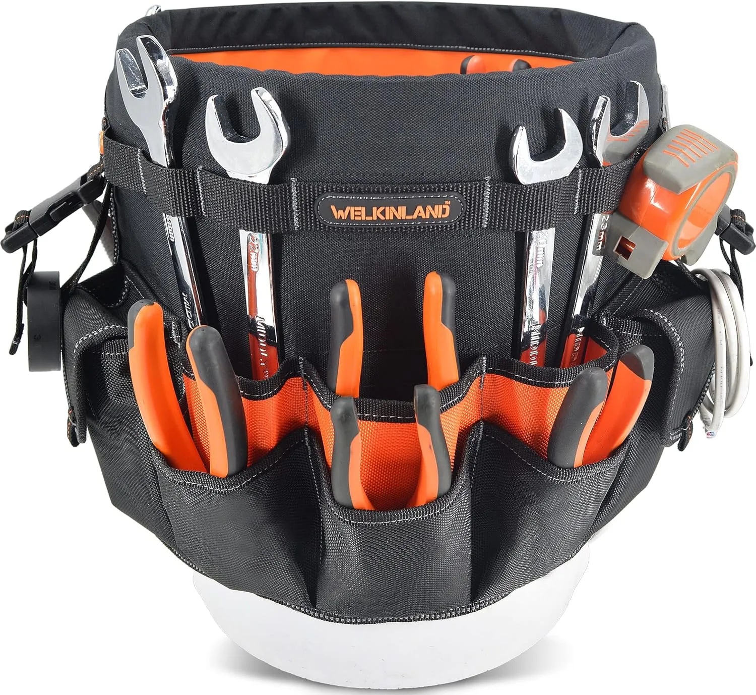 WELKINLAND 5 gallon bucket tool organizer, 5 gallon bucket holder, bucket liner, Bucket tool organizer, Tool bucket, Bucket tool bag, Bucket organizer, Bucket bag organizer, Bucket organizer