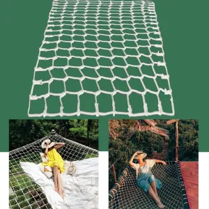 White Polyester Outdoor Hammock Net,Scenic Area Safety Anti-Fall Nets Props Netting for Photographing,Patio Fall Arrest Protective Net for Self-contained Hous(Size:2M×2M(6.5FT×6.5FT),Color:White)