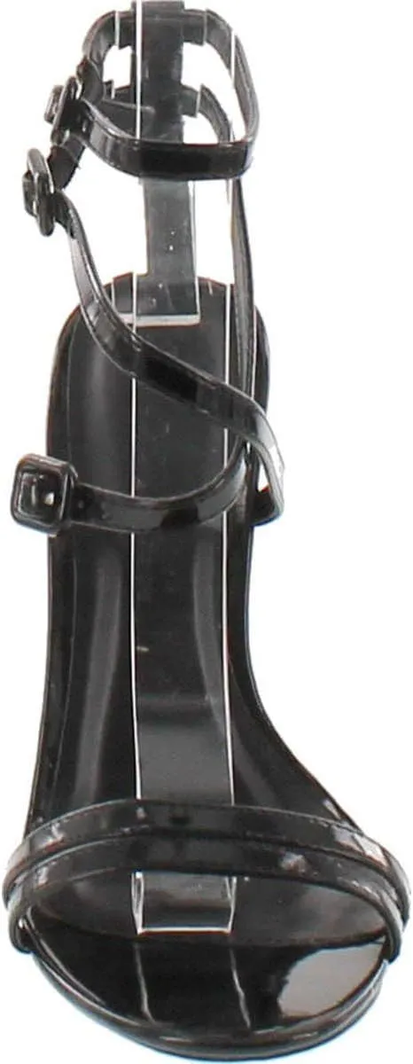 Wild Diva Women's Adele 163 Faux Leather Strappy Ankle Strap High Heel