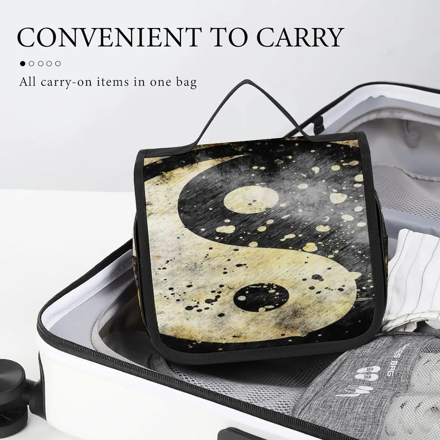 Women Hanging Toiletry Wash bag, Travel Cosmetic Storage Case Organizer