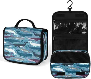 Women Hanging Toiletry Wash bag, Travel Cosmetic Storage Case Organizer
