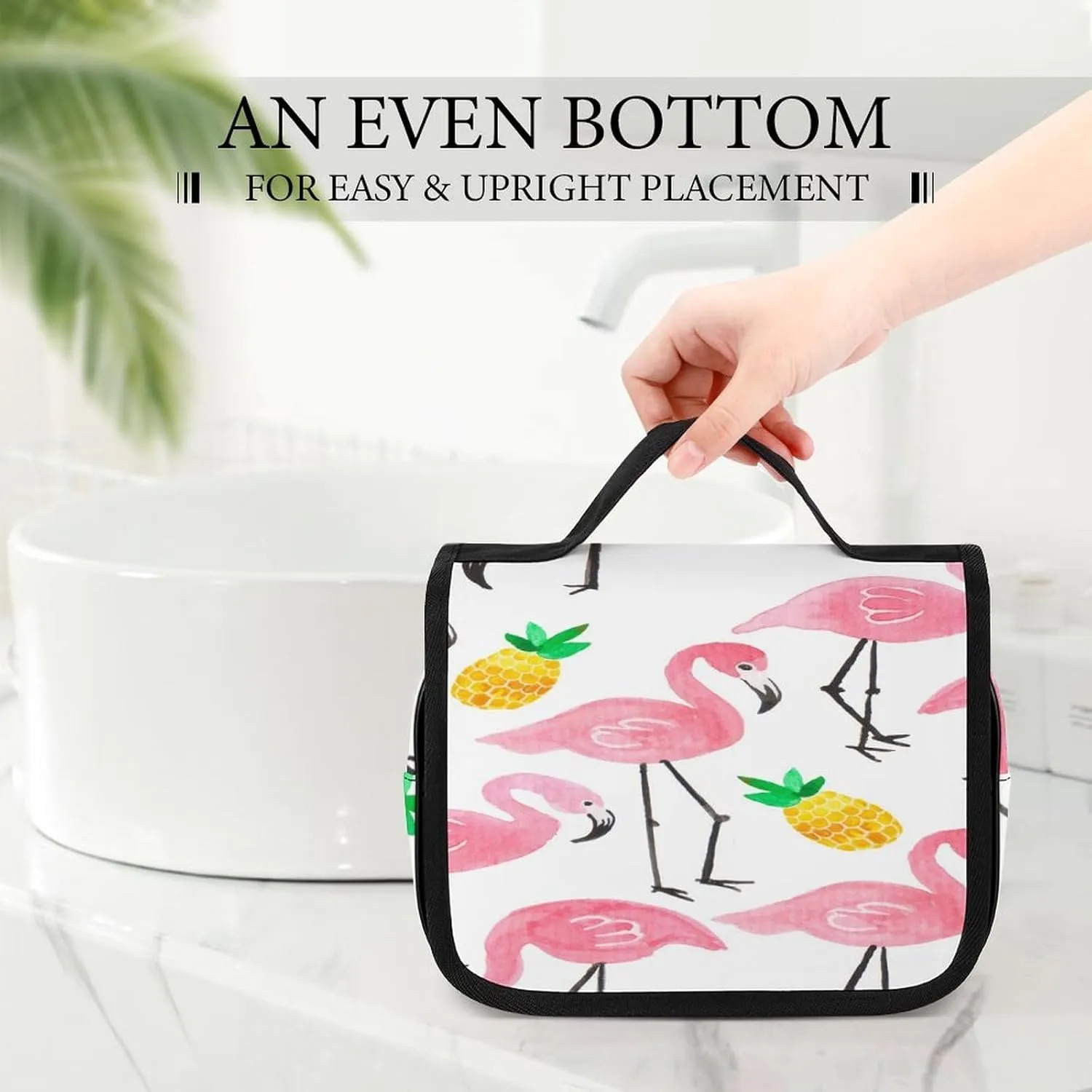 Women Hanging Toiletry Wash bag, Travel Cosmetic Storage Case Organizer