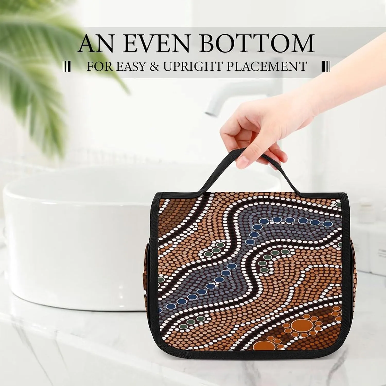 Women Hanging Toiletry Wash bag, Travel Cosmetic Storage Case Organizer