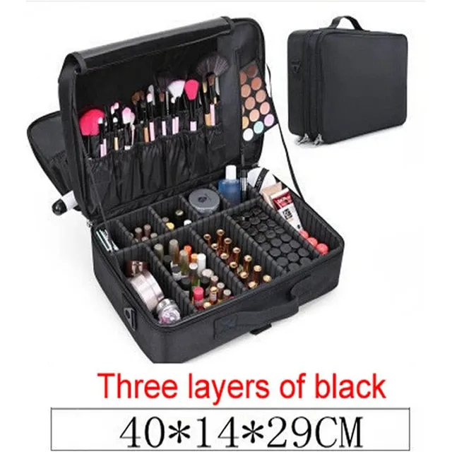 Women Professional Suitcase Makeup