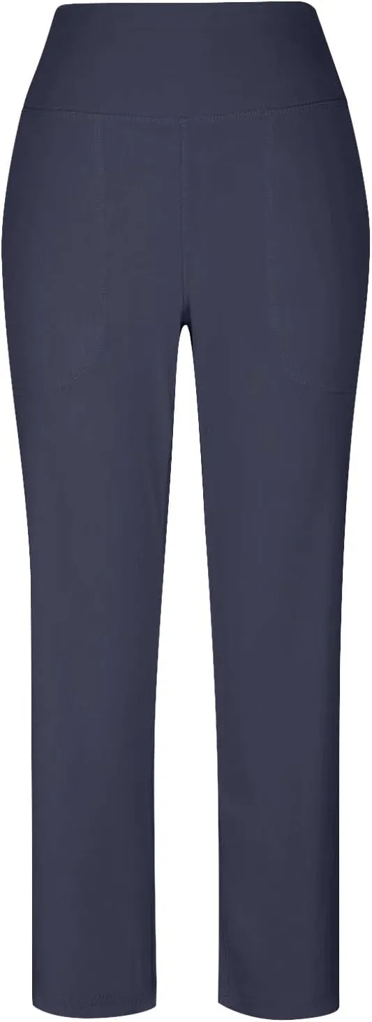 Women Yoga Capri Pants 2025 High Waist Solid Pant Wide Leg Workout Crop Summer Pants for Casual, Travel, Exercise