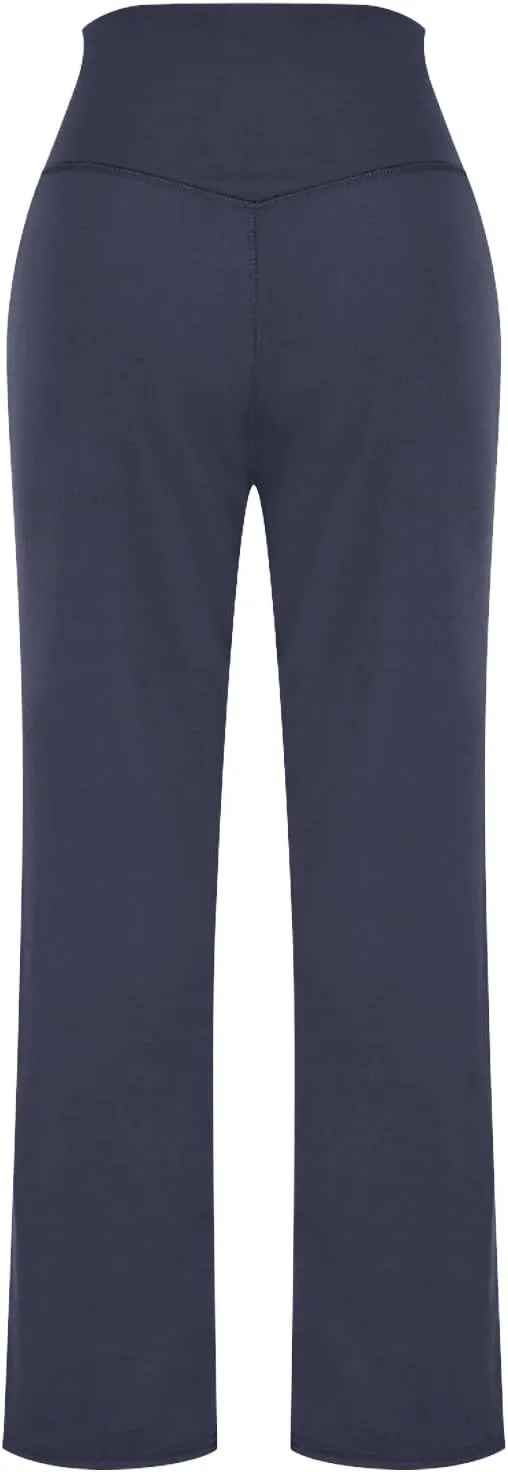 Women Yoga Capri Pants 2025 High Waist Solid Pant Wide Leg Workout Crop Summer Pants for Casual, Travel, Exercise