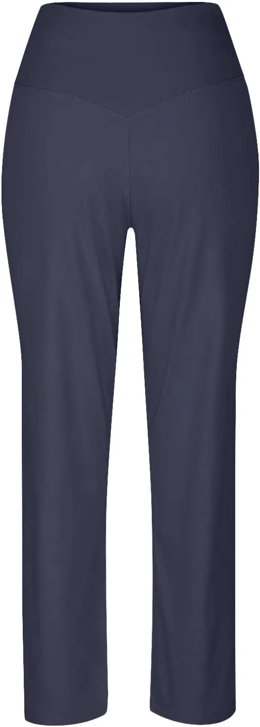 Women Yoga Capri Pants 2025 High Waist Solid Pant Wide Leg Workout Crop Summer Pants for Casual, Travel, Exercise