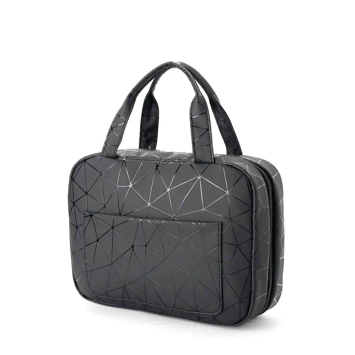 Women's Black Large Capacity Multifunctional Portable Waterproof Storage Travel Toiletry Bag Cosmetic Bag