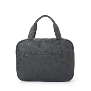 Women's Black Large Capacity Multifunctional Portable Waterproof Storage Travel Toiletry Bag Cosmetic Bag