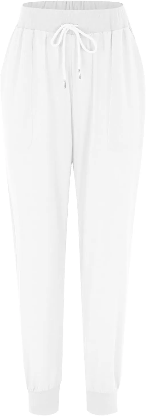 Womens Bootcut Dress Pants Women Linen Pants Casual High Waisted Button Stretchy Business Work Casual Trousers