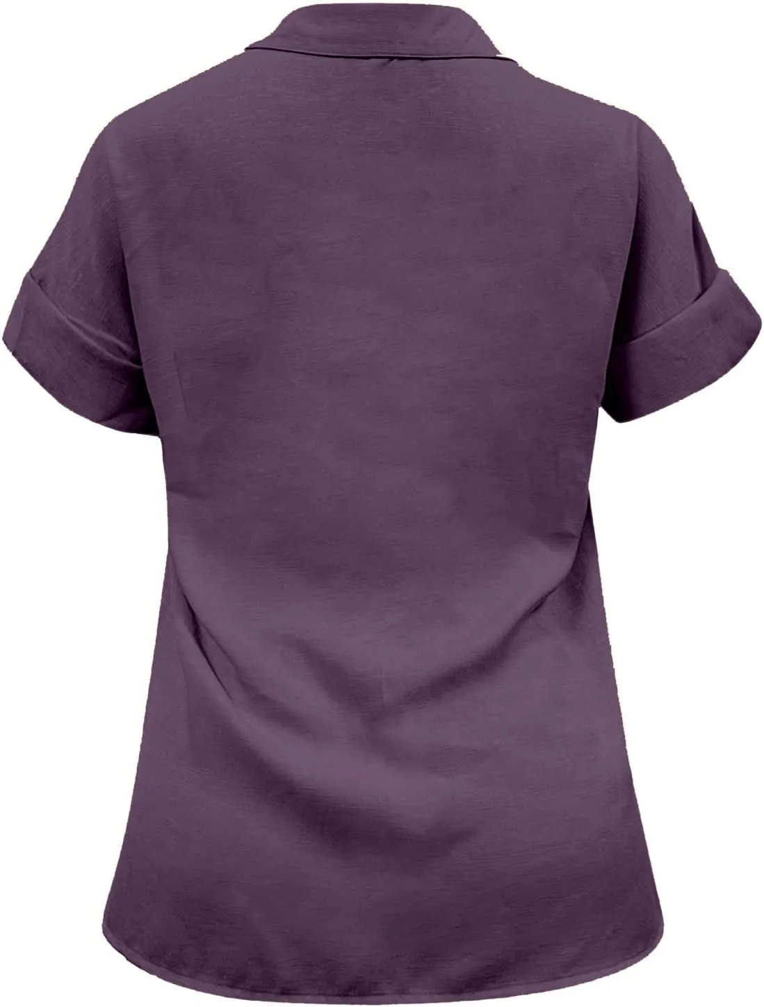 Womens Button Down Shirt Cotton and Slub Long Sleeve Pocket Button Tee Casual Popular Blouse Tops(S 3XL) Womens Top