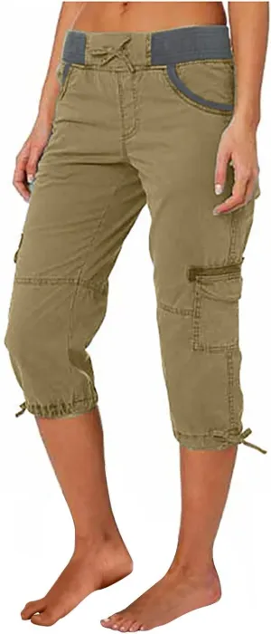 Womens Causal Cargo Pants Summer Capris Pants Lightweight Dressy Causal Pants Trendy Vacation Clothes 2024