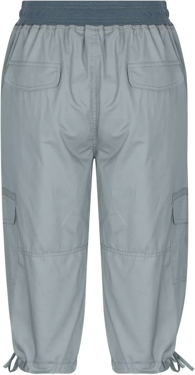 Womens Causal Cargo Pants Summer Capris Pants Lightweight Dressy Causal Pants Trendy Vacation Clothes 2024