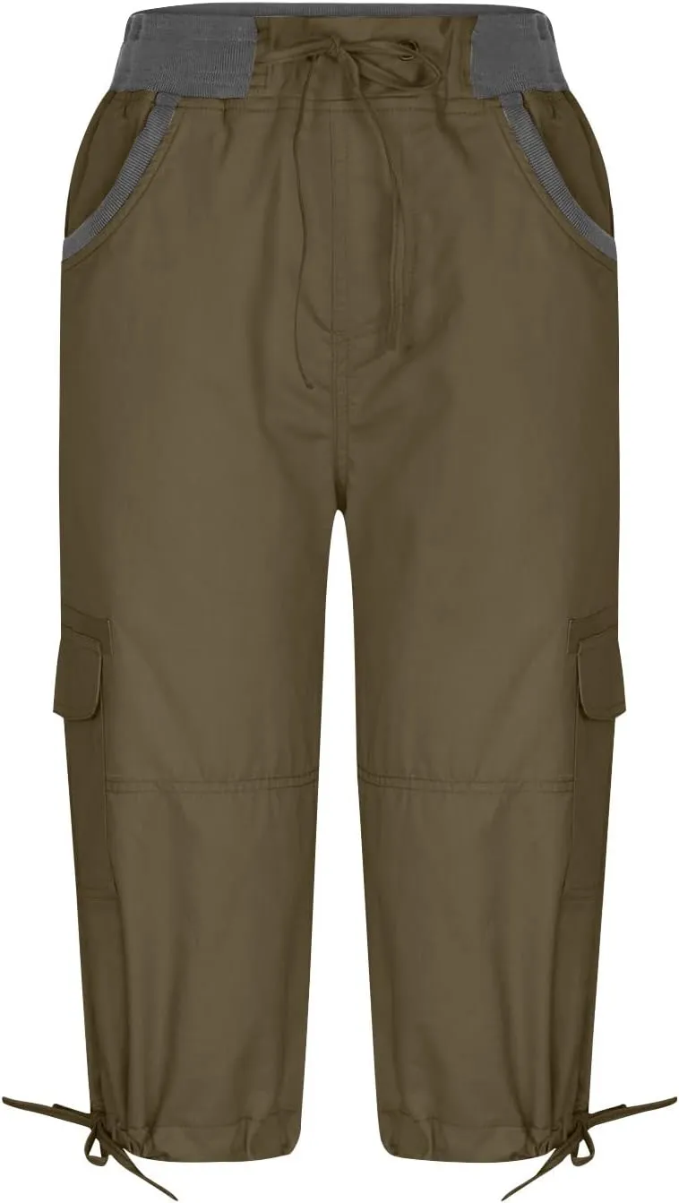Womens Causal Cargo Pants Summer Capris Pants Lightweight Dressy Causal Pants Trendy Vacation Clothes 2024