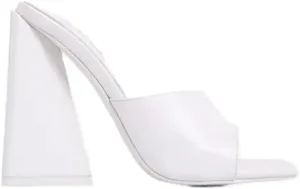 Womens Chunky High Heel Slip on Sandals