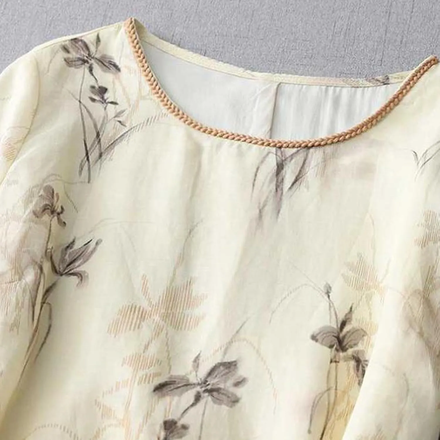 Women's Cotton Linen Dresses Summer Plus Size Floral Tunic Maxi Dreses Dressy Casual Summer Vacation Outfits