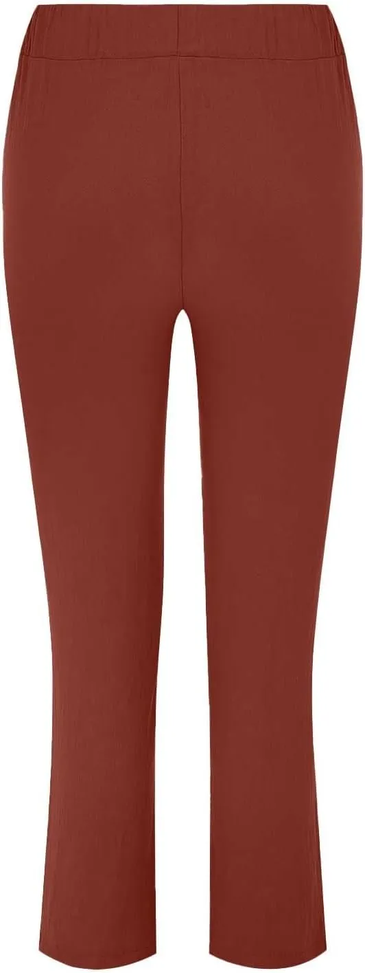 Women's Cotton Linen Summer Palazzo Pants Flowy Wide Leg Beach Trousers Pockets Lounge Plain Drawstring Trousers