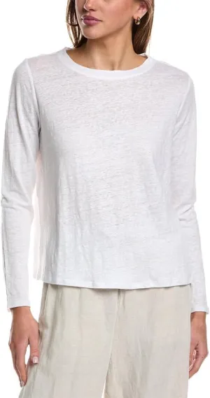 Women's Petite Crew Neck Long Sleeve Tee