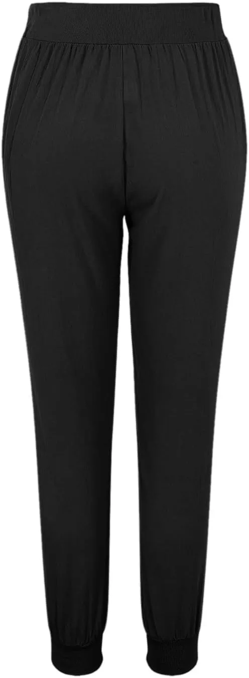 Womens Straight Leg Pants Womens Wrinkle Free Mid Rise Casual Wide Leg Trousers Button Down Loose Work Office Business S