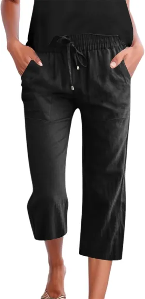 Womens Straight Leg Pants Womens Wrinkle Free Mid Rise Casual Wide Leg Trousers Button Down Loose Work Office Business S