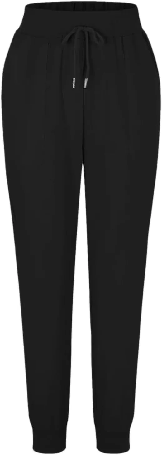 Womens Straight Leg Pants Womens Wrinkle Free Mid Rise Casual Wide Leg Trousers Button Down Loose Work Office Business S