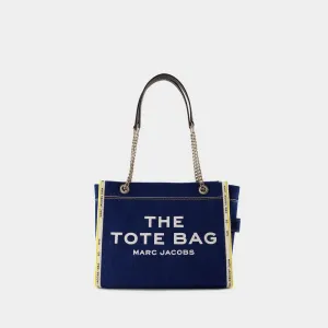 Women's The Tote Bag Denim Medium Tote in Blue | Size UNI | 2F4HTT018H05