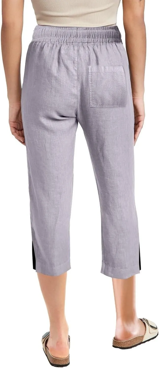 Womens Wide Leg Pants Womens Mid Rise Slim Fit Ultra Comfort with Motion Trouser Pant Cargo Capri Pants for Women