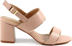 Womens/Ladies Aldora Block Heel Sandals (10) (Pink)