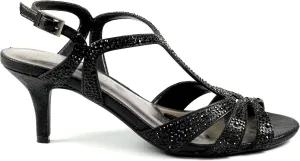 Womens/Ladies Francie Wide Sandals (6) (Black)