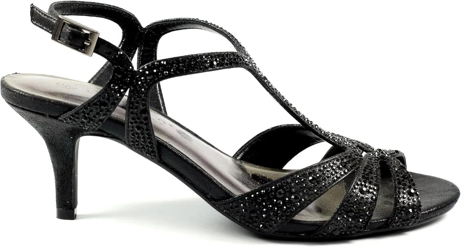 Womens/Ladies Francie Wide Sandals (6) (Black)
