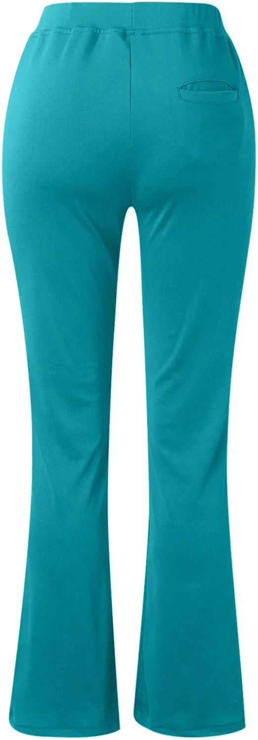 Work Pants for Women 2025 High Waist Stretch Soft Comfy Athletic Workout Yoga Dressy Pants Casual Business Trousers