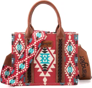 Wrangler Aztec Tote Bag for Women Boho Shoulder Purses and Handbags