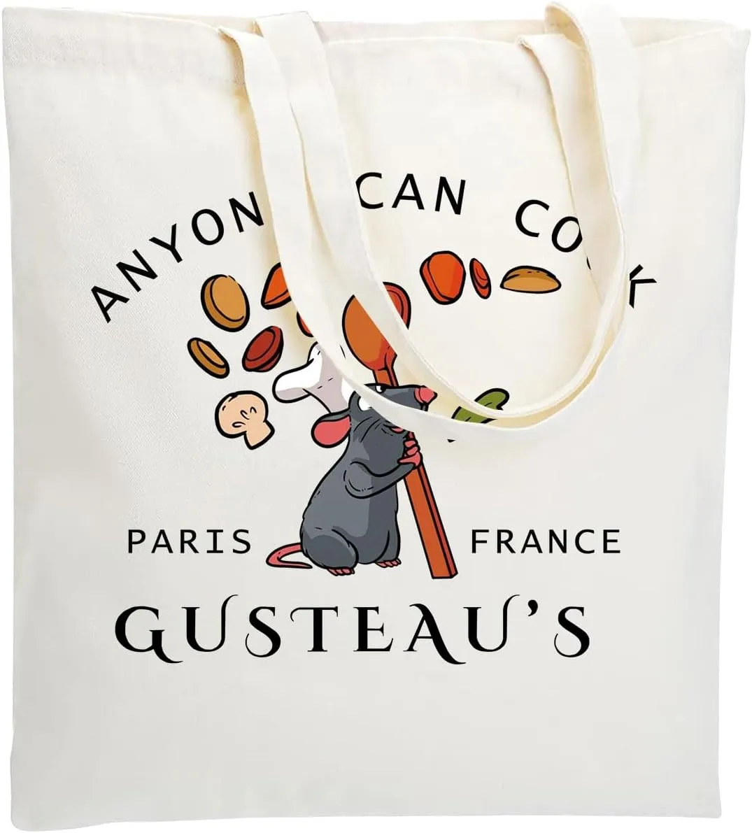 WZJHCL Mouse Chef Tote Bag Little Chef Shoulder Bag Cartoon Mice Handbag Anyone Can Cook (Anyone Can Cook Tote Bag)