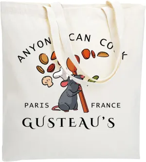 WZJHCL Mouse Chef Tote Bag Little Chef Shoulder Bag Cartoon Mice Handbag Anyone Can Cook (Anyone Can Cook Tote Bag)