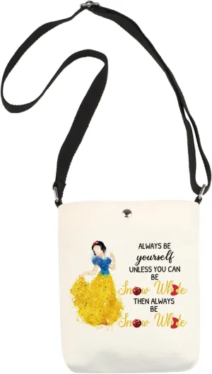 XYANFA Princess Makeup Bag Movei Fans Gift Fairy Tales Lover Gift White Princess Cosmetic Bag