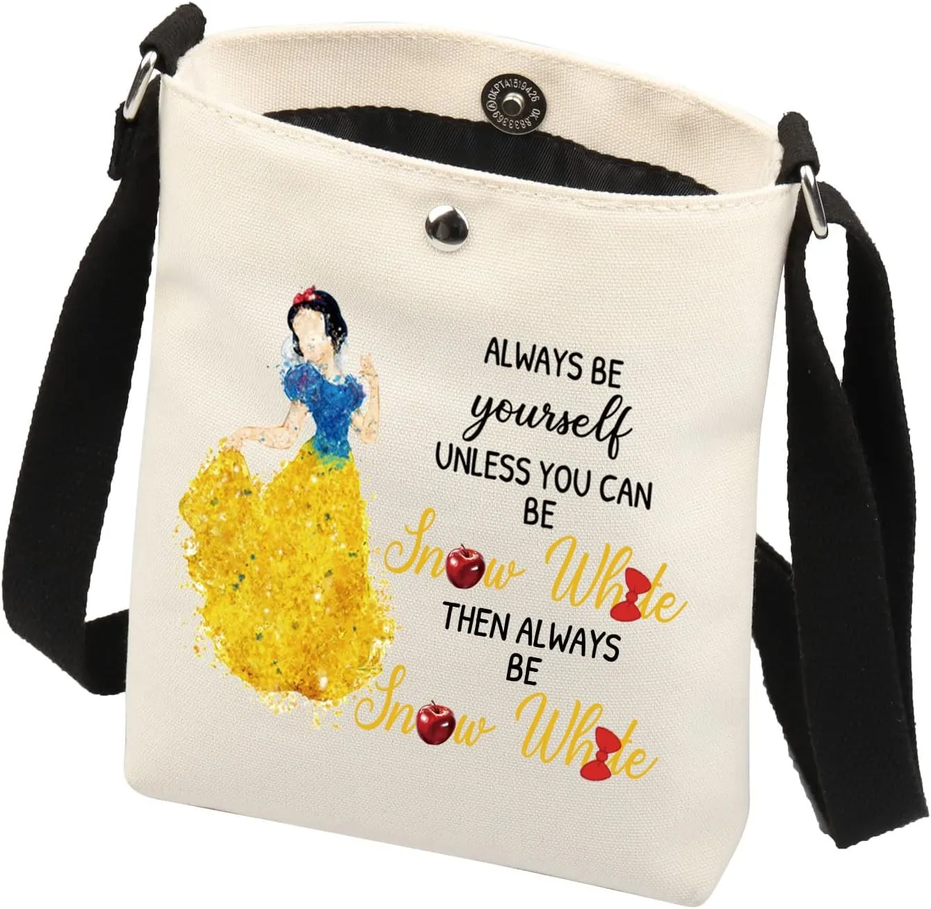 XYANFA Princess Makeup Bag Movei Fans Gift Fairy Tales Lover Gift White Princess Cosmetic Bag