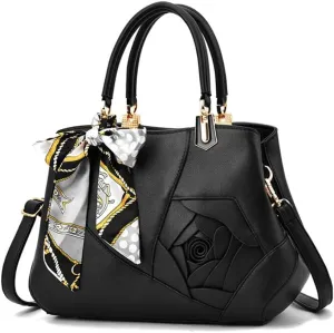 YAQUNICER Women Soft Synthetic PU Leather Simple Fashion Diagonal Tote Satchel Clutches Shoulder Crossbody Handbag