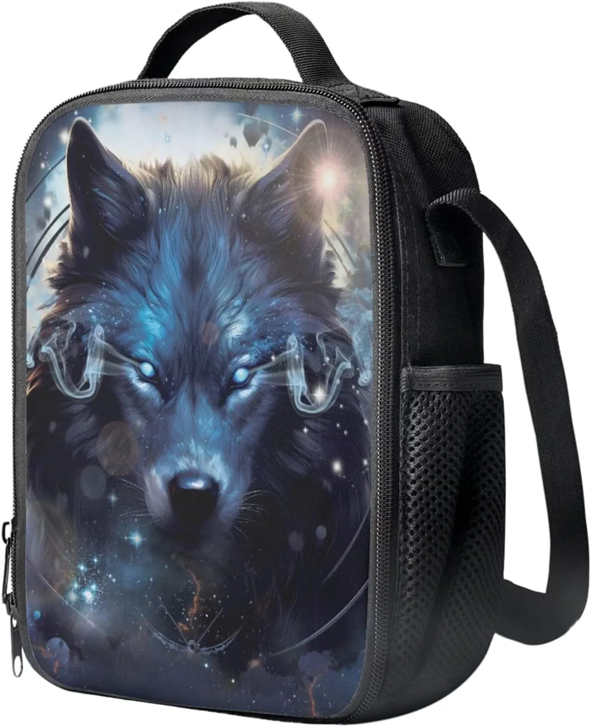 Ystardream Cool Wolf Backpack for Boys Backpack With Lunch Box 1St Grade Kindergarten School Bag for Boys Primary Student Book Bag with Pencil Case Teens Back Packs Satchel for Travel Daypack