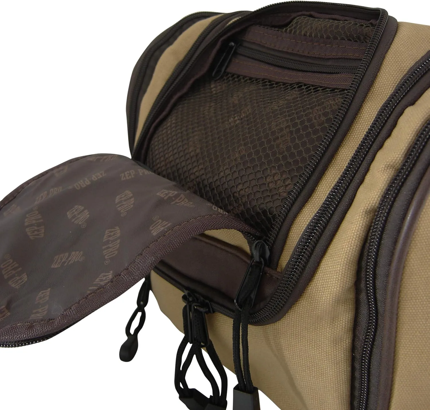 ZEP-PRO NCAA Mens Men's Hanging Canvas Concho Toiletry Bag, Khaki, One Size