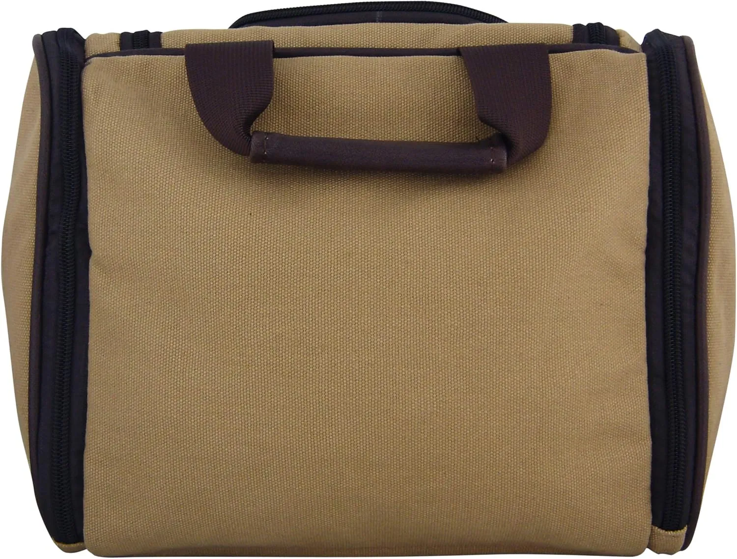 ZEP-PRO NCAA Mens Men's Hanging Canvas Concho Toiletry Bag, Khaki, One Size