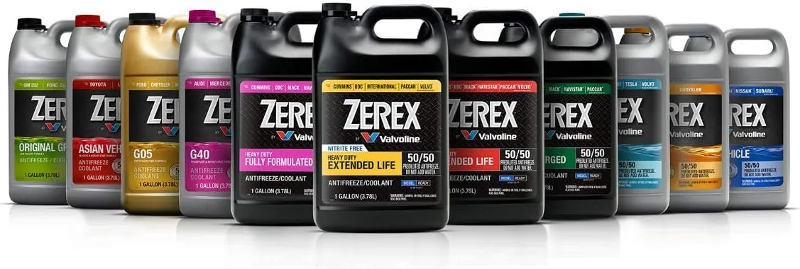 Zerex Extended Life Red Heavy Duty (HD) 50/50 Prediluted Ready-to-Use Antifreeze/Coolant 1 GA