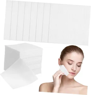 Zerodeko 400Pcs Non Woven Fabric Makeup Remover Pads Dual Sided Cleansing Wipes for Easy Makeup Removal Soft Single Use Facial Towelettes Each for Travel Daily Use